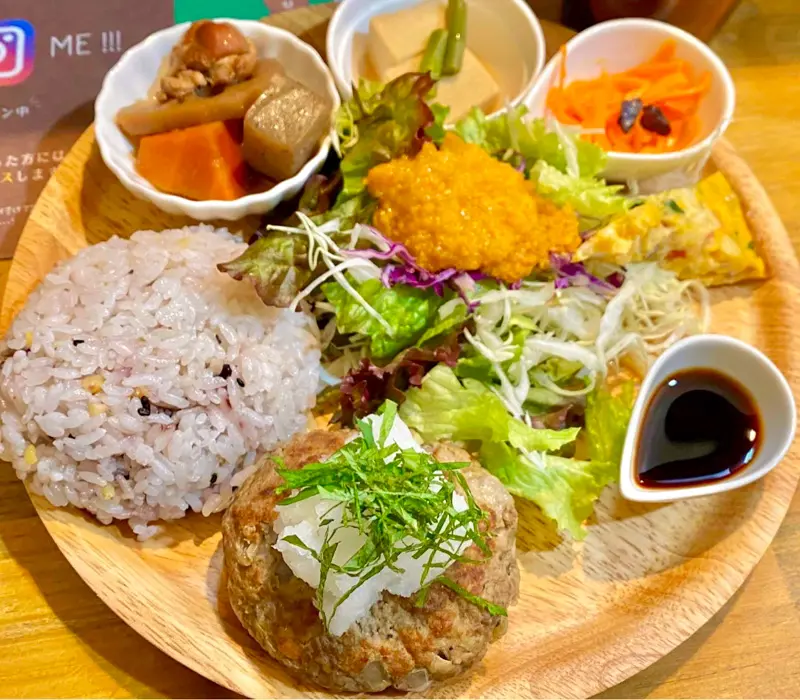 河内長野すまいる食堂野菜ハンバーグプレート
