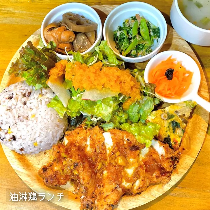 すまいる食堂 油淋鶏ランチ